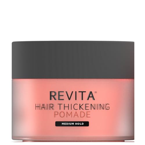 Revita Thickening Hair Pomade for Men - Matte Styling Cream with Biotin & Caffeine, Medium Hold, Fuller-Looking Hair, 3.3 Fl Oz