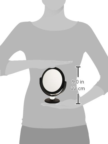 Danielle Soft Touch 10x Vanity Mirror, Round, Pack of 2 – 9 Inch x 6.75 Inch