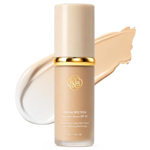Hydrating 4-in-1 Foundation with SPF 50+ Natural Color - Longwear Waterproof Liquid Makeup 1 Fl Oz