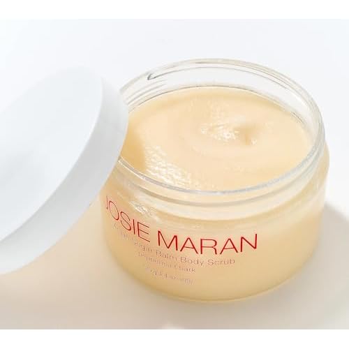 Josie Maran Argan Sugar Body Scrub Trio - 3-Piece Body Care Set - Softens, Smoothes & Hydrates Dry Skin - Includes Scents Sweet Clementine, Peppermint Bark & Sweet Cranberry (3 Count)