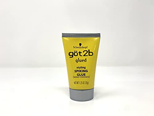 Got2B Water-Resistant Hair Styling Glue 6 Pack, 1.25 oz Unisex