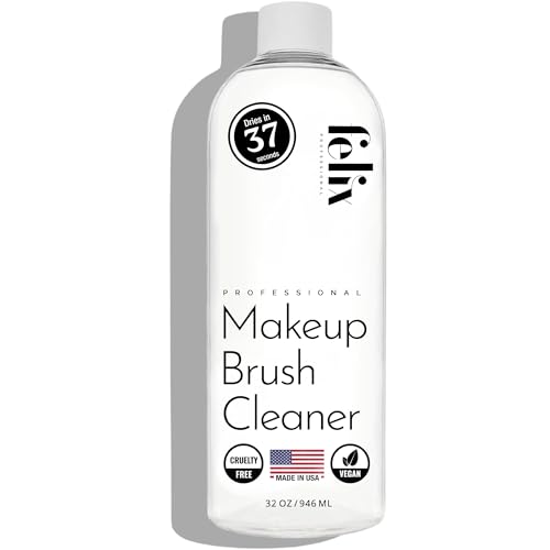 Makeup Brush Cleaner - Deep clean Rinse Free Quick Dry - Ideal for Cleaning and Odorizing Natural and Synthetic Make-up Brushes (32 Fl oz)