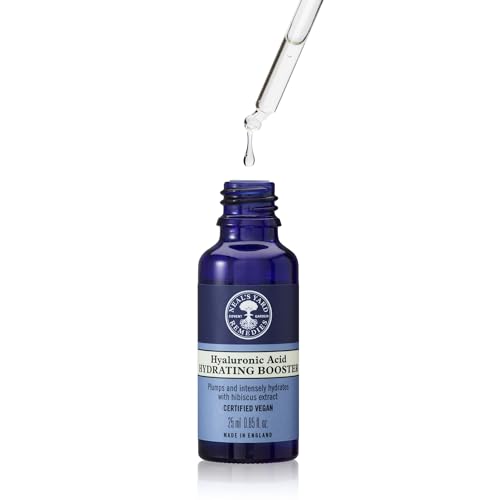 Neal's Yard Hyaluronic Acid Hydrating Booster with Hibiscus - Skin Plumping & Moisturizing, 25mL | Nourishing Face Serum
