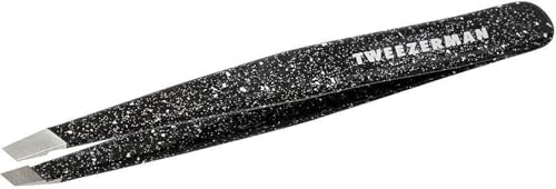 Eyebrow Tweezers Slant Tip - Dusted Onyx, 1 Count