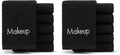 Black 13x13 Cotton Makeup Remover Cloths - Reusable Facial Towels, Pack of 12