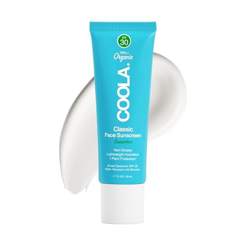 SPF 30 Face Sunscreen Lotion with Cucumber Extract - Water-Resistant, Vegan, Natural Scent