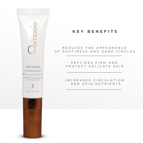 Osmosis Refresh Eye Cream for Puffiness & Fine Lines - Peptides, 0.43 Fl Oz