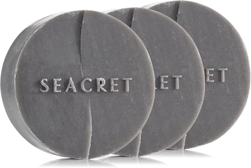 Dead Sea Mud Soap Bar 3-Pack - Deep Pore Purifying Facial & Body Cleanser