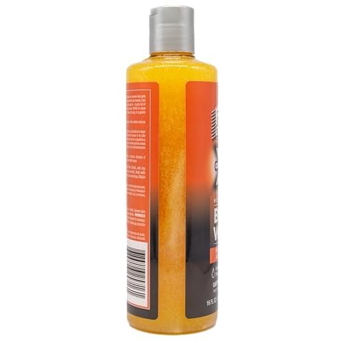 Fast Orange 25716 Grease X Body Wash, Exfoliating & Hydrating Heavy Duty Shower Gel for Men and Women, Mechanic & Industrial Body Soap Removes Grime, Oil, Automotive Odors & More, Citrus Scent 16 Oz.