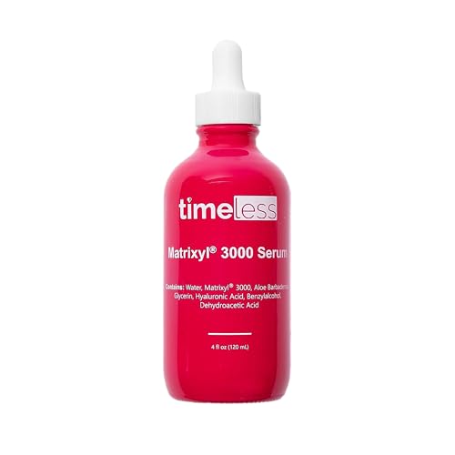 Timeless Skin Care Matrixyl 3000 Serum - Personal Care Face Serum Supports Hydration - with Hyaluronic Acid - Fragrance-Free - for Skin Care - 4 oz