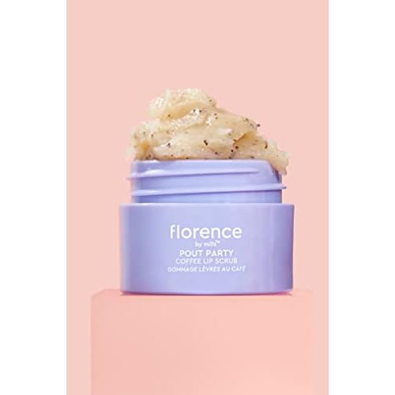 florence by mills Pout Party Coffee Lip Scrub, 0.52 oz/ 15g