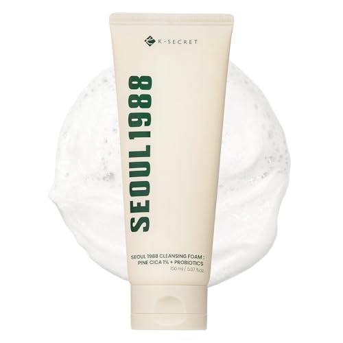 K-SECRET SEOUL 1988 Cica Cleansing Foam ? Deep Pore Cleansing & Soothing Care | Daily Facial Cleanser for Sensitive Skin | Korean Skincare, 150ml / 5.07 fl oz