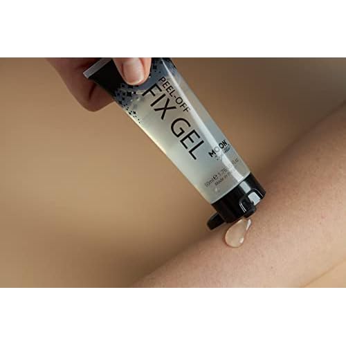Peel Off Glitter Fix Gel 50ml by Moon Glitter - Cosmetic Glitter Adhesive Primer for Face and Body. for All Glitters Including fine, Chunky, Holographic, Iridescent and bio