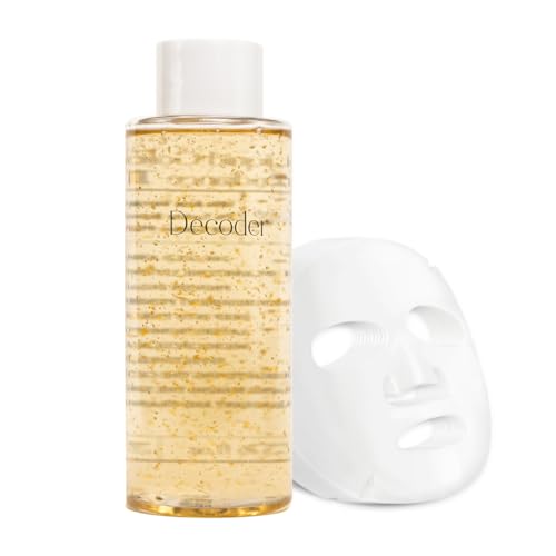 Liquid Gold Radiance Toner-Serum with 10 Face Masks - Hydrating, Gold & Rose Water, Sensitive Skin, 13.76 Fl Oz