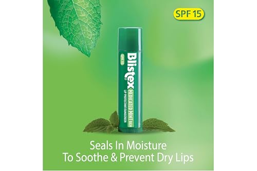 Medicated Mint Lip Balm with SPF 15 - Hydrating Lip Care Pack of 24