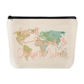 Graduation Gifts for Her Makeup Bag Travel Cosmetic Bag And Off She Went to Change the World Graduation Gift for Daughter Granddaughter Farewell gifts for Coworkers Friends03