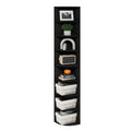 Espresso 8-Tier Corner Shelf Bookcase - Space-Saving Storage & Display Rack