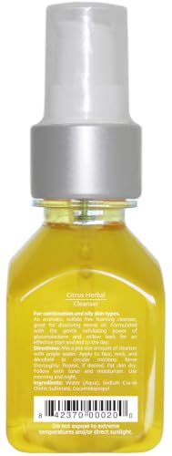 Citrus Herbal Facial Cleanser - Gentle 2 oz Sulfate-Free Daily Face Wash