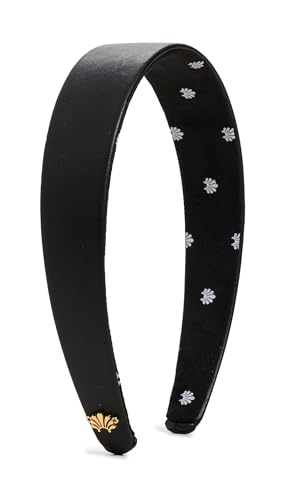 Lele Sadoughi Faux Leather Bessette Headband Jet One Size Pack of 1