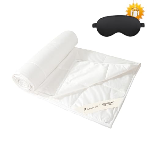 White Summer Lightweight Wool Comforter Twin Size - Breathable Australian Lamb Wool Duvet Insert