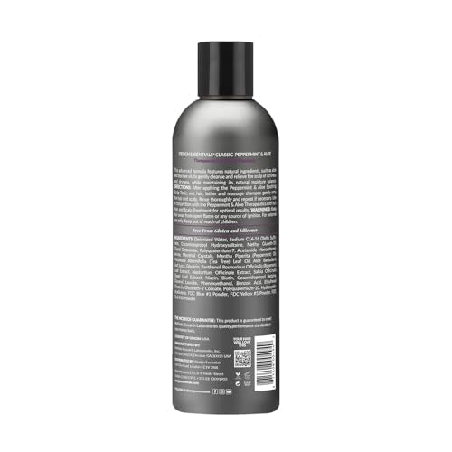 Design Essentials Peppermint & Aloe Therapeutics Anti-Itch Shampoo For Instant Scalp and Dandruff Relief - 8 Oz