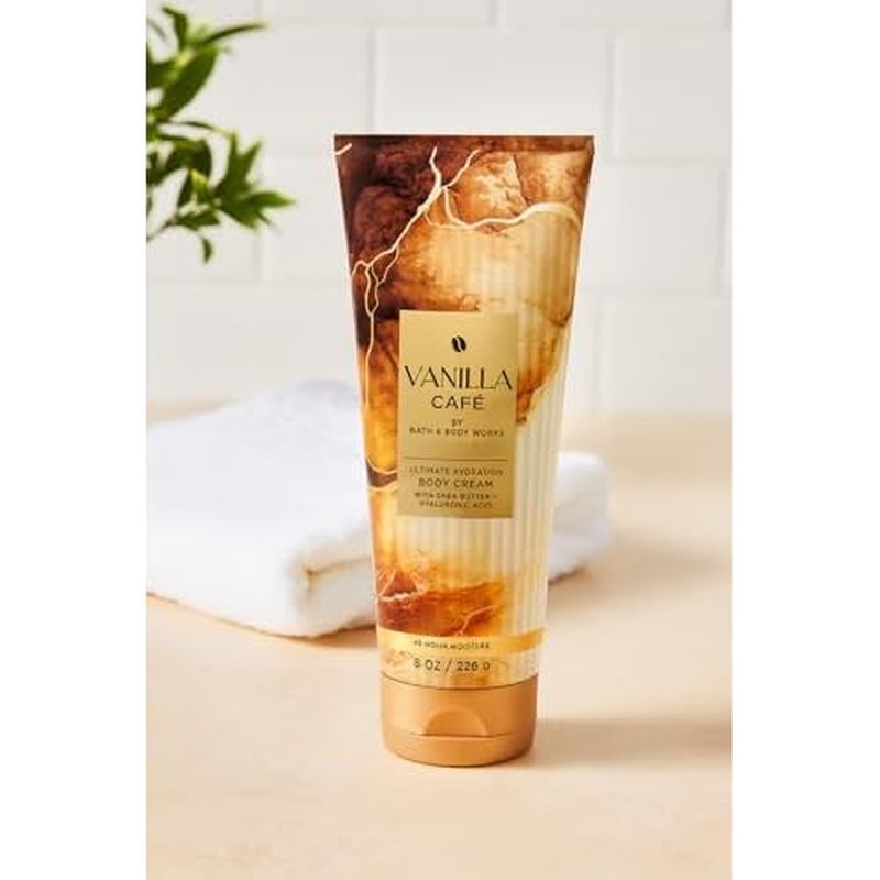 Bath & Body Works Vanilla Caf? Ultimate Hydration Body Cream ? 3 Pack, 8 oz Each | Shea Butter, Cocoa Butter & Hyaluronic Acid