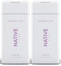 Native Body Wash Lavender & Rose 11.5 oz 2-Pack - Gentle Hydrating Shower Gel