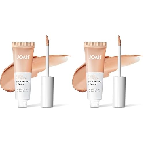 JOAH Super Sidekick Eyeshadow Primer Stick, Shadow Base for Eye Makeup, Prime Eyes for Long Lasting Glitter, Matte, or Shimmer Eyeshadow, Korean Makeup (Pack of 2)