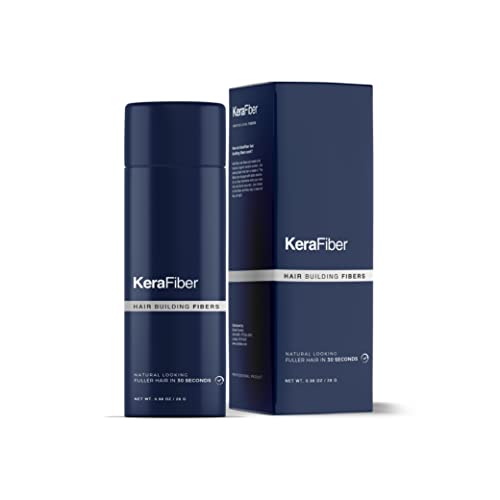 KeraFiber Hair Building Fibers Black 0.98oz - Natural Keratin Hair Thickener