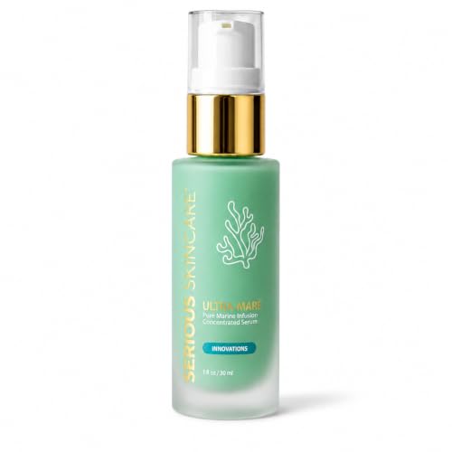 Serious Skincare Ultra-Mare Marine Infusion Facial Serum - Collagen, Cell Turnover, Plumper Skin, Niacinamide, 2 oz