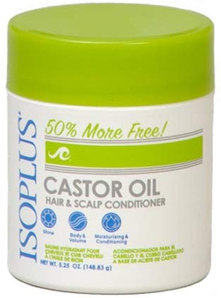 Isoplus Castor Oil Hair and Scalp Conditioner - Deep Nourishing Treatment, 5.25 Oz (Pack of 3)