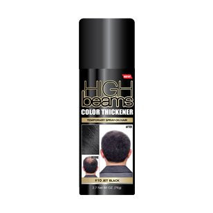 Temporary Hair Color Spray - Jet Black, Thickening & Covering, 2.7 oz, Pack of 3