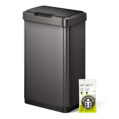 Touchless Motion Sensor Trash Can 13.2 Gal Stainless Steel Kitchen Waste Bin
