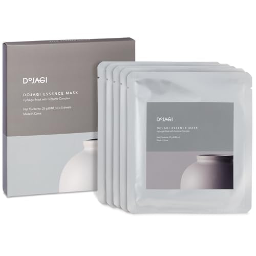 DOJAGI Hydrogel Exosome Face Mask Set - Intensive Hydration & Firming, 5 Sheets