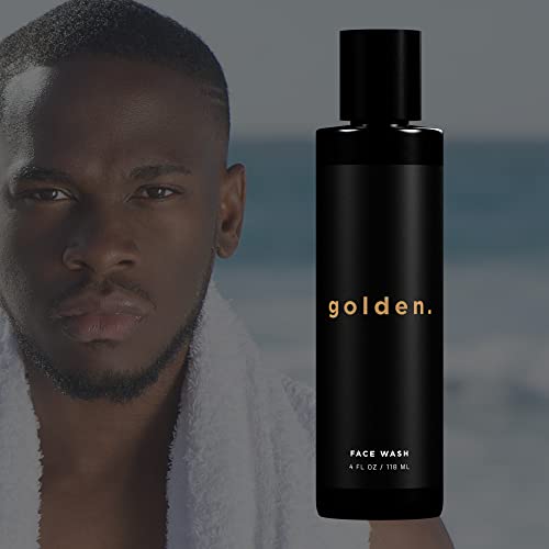 Men's Face Wash with Aloe Vera & Vitamin E - Natural Facial Cleanser for Sensitive & Oily Skin - 4oz