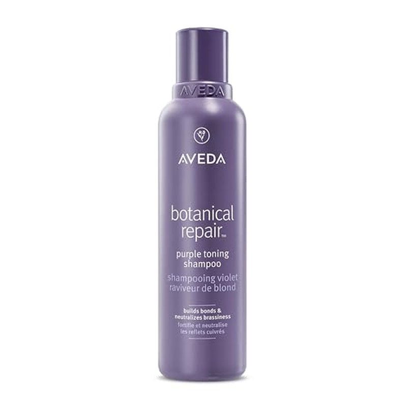 Aveda Botanical Repair Purple Toning Shampoo | For Blonde, Silver, Grey Hair | Reduces Brassy Tones | Silicone Free | 96% Naturally Derived*, 6.7 fl oz