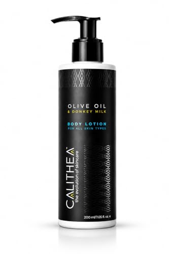 Calithea Body Lotion with Donkey Milk & Olive Oil 7.05 oz - Hydrating & Nourishing Moisturizer - Variation: Olive Oil & Donkey Milk