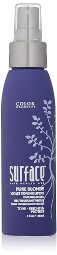 SURFACE Hair Pure Blonde Violet Leave-In Toning Spray - Brightens & Protects Hair - 4 fl oz