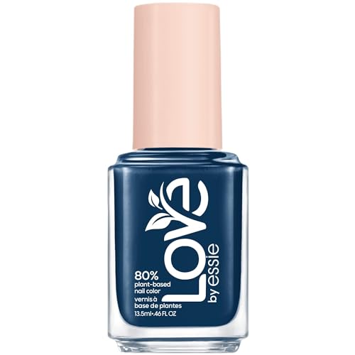 LOVE by essie Nail Polish, 80% Plant-based, Salon-Quality, Vegan, Blue, Walking The Walk, 0.46 Fl Oz