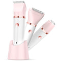 Bazivve White 2018 Women Bikini Trimmer 3-in-1 Waterproof Electric Razor