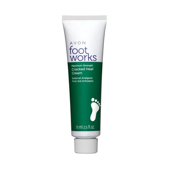 AVON 2.5 Fl Oz Foot Works Healthy Maximum Strength Cracked Heel Cream - Pack of 1
