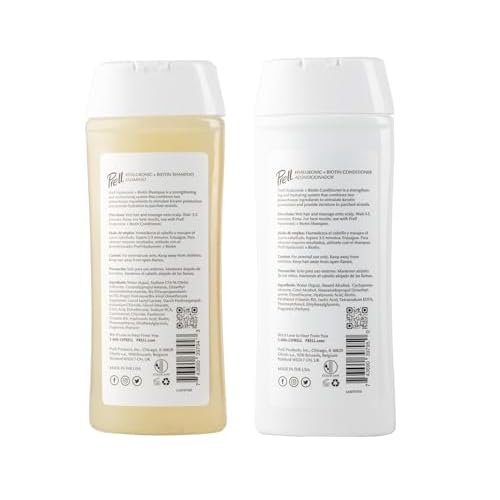 Prell Hyaluronic + Biotin Moisturizes & Strengthens Shampoo & Conditioner for All Hair Types 13.5 fl.oz