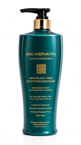 Keratin Anti-Frizz Smoothing Conditioner 33.8 oz - Sulfate & Paraben Free