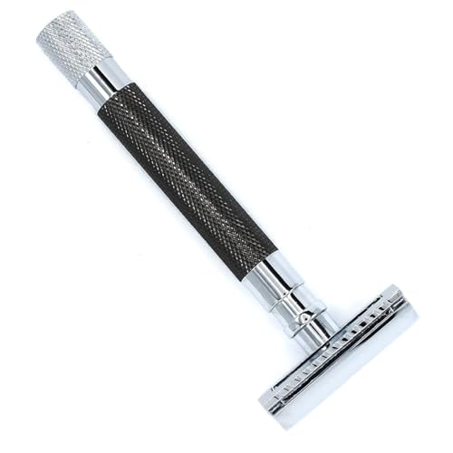 Parker 56R Double Edge Safety Razor - Graphite, Handmade Barber Quality