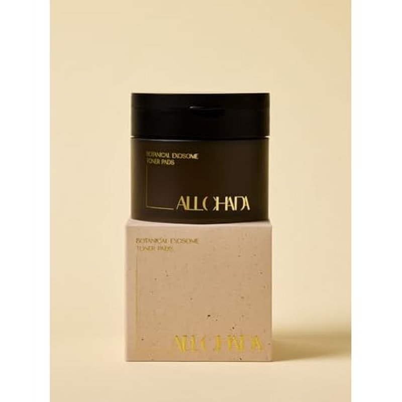 ALLCHADA¢ç Doctor-Developed Vegan Exosome Toner Pads ? Hydrating & Soothing for Sensitive Skin, Dermatologically Tested, Non-Irritating, Alcohol-Free - 60 Pads, 90ml