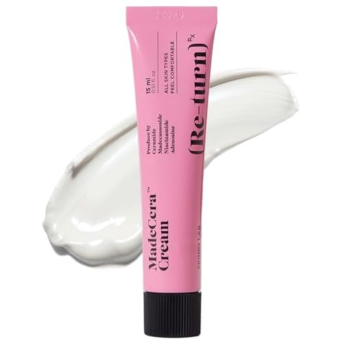 SKINRxLAB Made Cera Cream - Acne & Redness Relief Face Moisturizer, Sebum Control, Improving Skin Barrier with Ceramide and Madecassoside, Anti-Aging and Pore Minimizing Face Cream, 0.5 fl.oz.