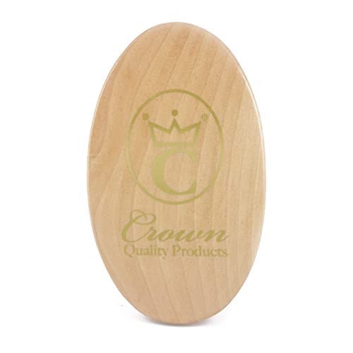 Medium Firm Curved Boar Bristle Hairbrush - Light Oak - Premium Quality