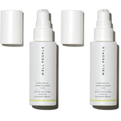Well People Pore Detox Niacinamide Refining Serum, Purifying Face Serum For Smoothing & Refining Pores, Evens Out Skin Tone, Vegan & Cruelty-free (Pack of 2)
