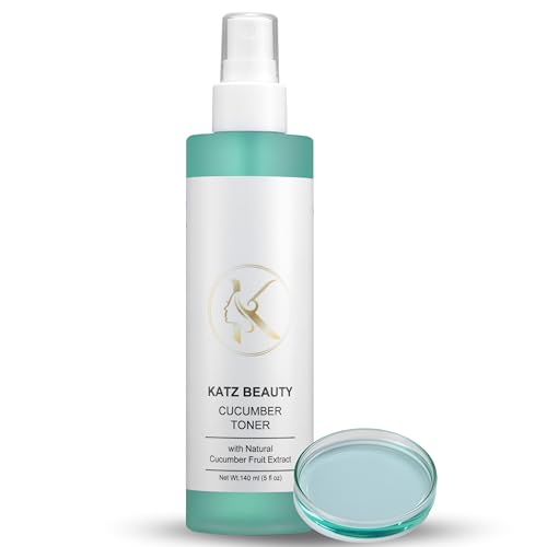 Katz Beauty Cucumber Toner with Natural Cucumber Fruit Extract, 140 ml (5 oz) - Hydrating, Soothing Facial Mist for All Skin Types