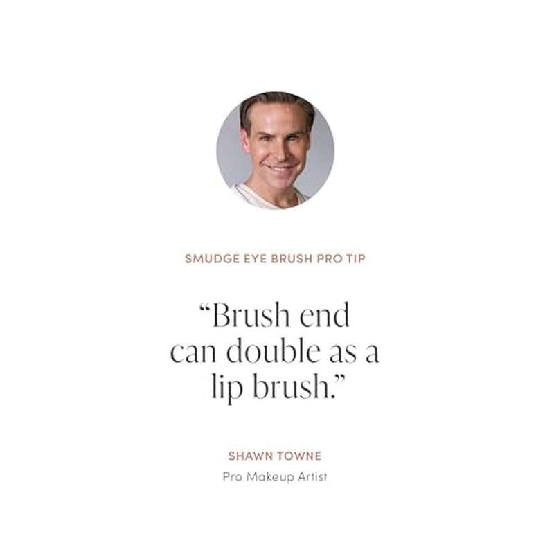 jane iredale Smudge Eye Brush, Ultra-Small, Dual-Ended Defining Cosmetic Brush & Smudger for Cream and Powder Makeup, Vegan, Cruelty Free